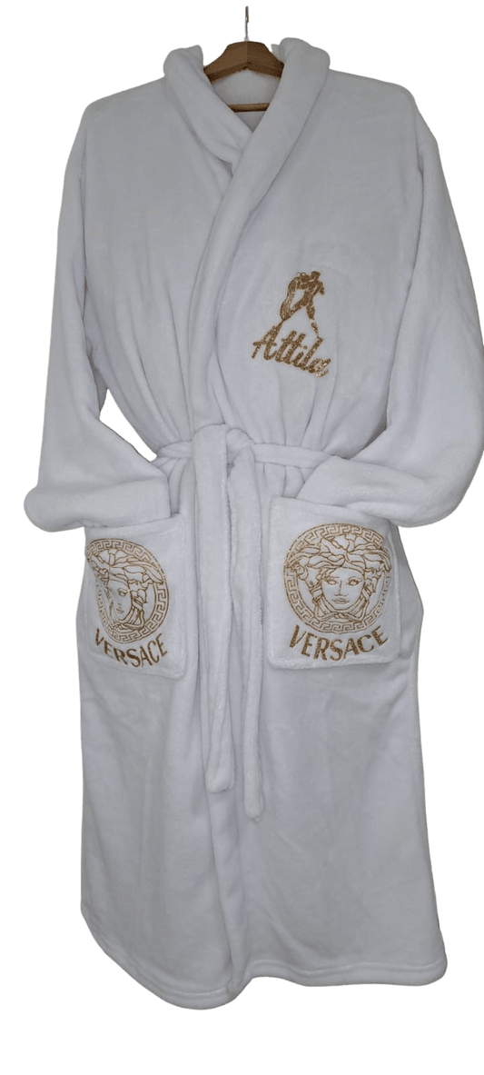 Personalized Bathroom Robe (White)